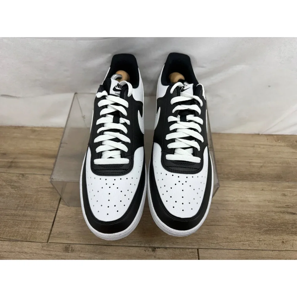 Nike Court Vision Lo Black White Panda Sneakers Mens 11.5 HM9862-001
